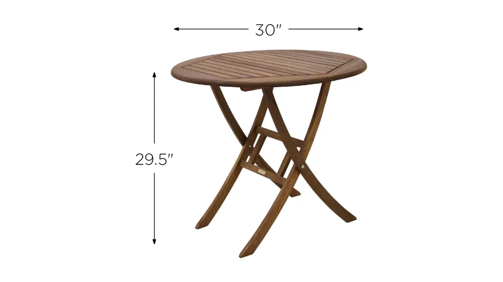 Splash Outdoor Folding Bistro Table Dimensions