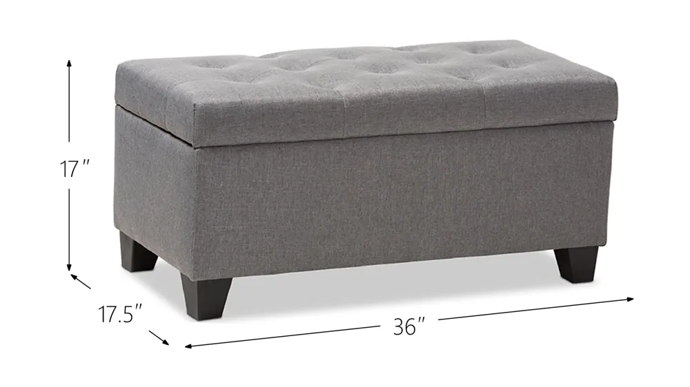 Michaela Storage Ottoman Dimensions