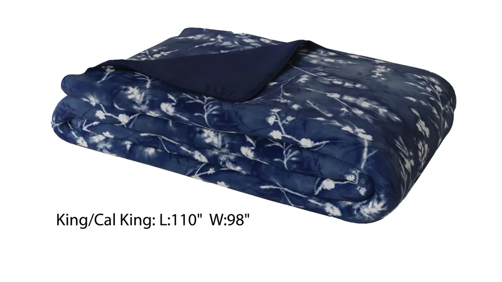 PureCare Floral Press Cooling Duvet Cover (King/Cal King) Dimensions