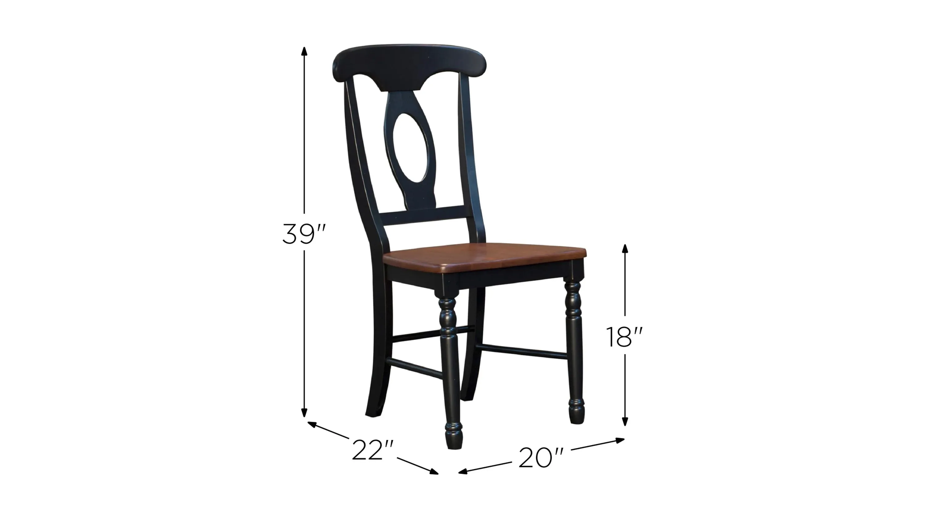 British Isles Napoleon Dining Chair - Set of 2 | Raymour & Flanigan