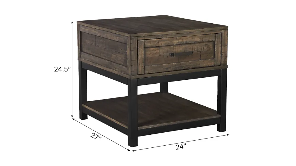 Johurst End Table Dimensions