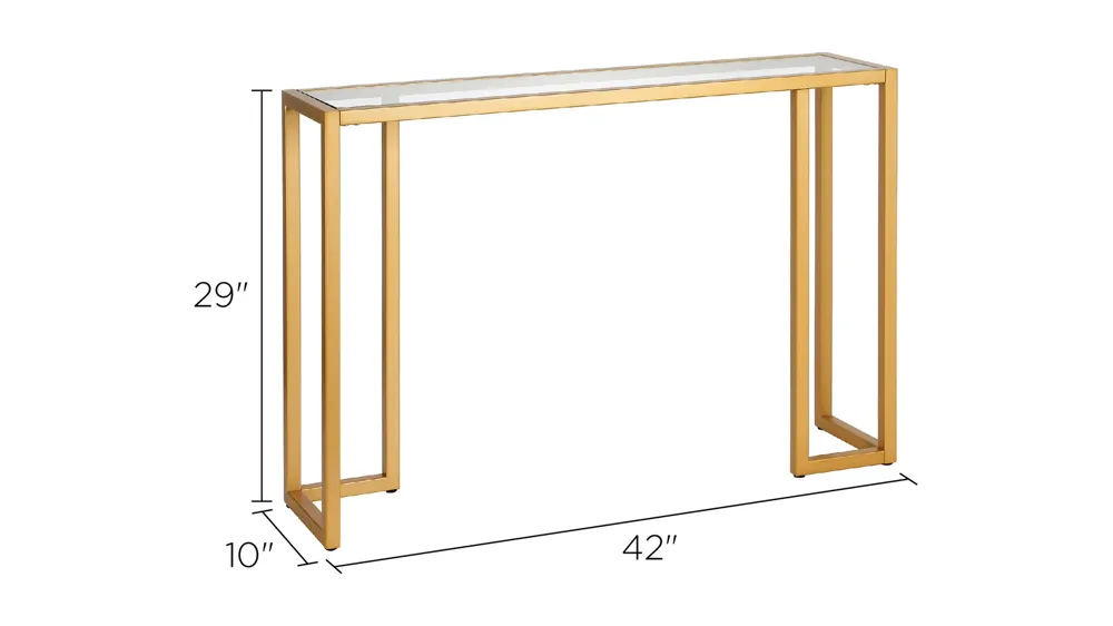 Oscar Rectangular Console Table Dimensions
