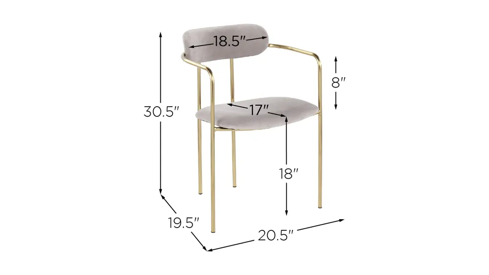 Demi Chairs - Set of 2 Dimensions