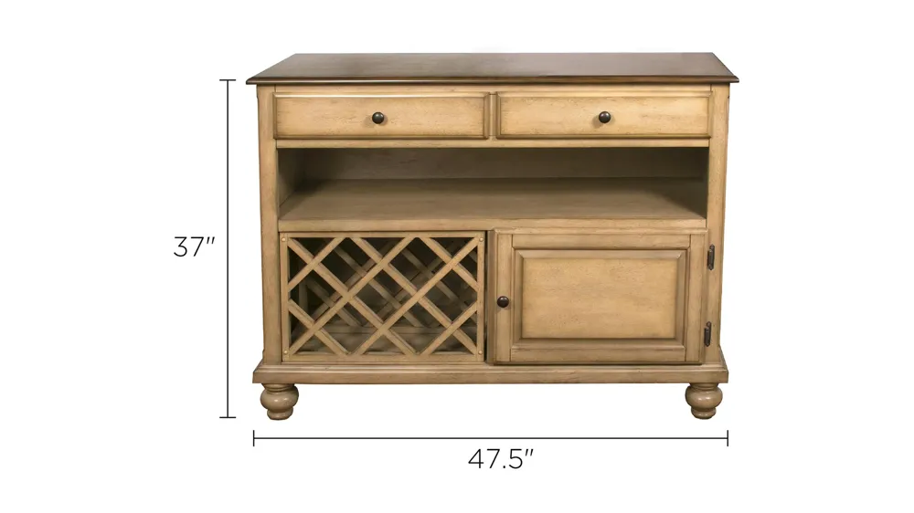 Brook Buffet w/ Wine Storage Dimensions
