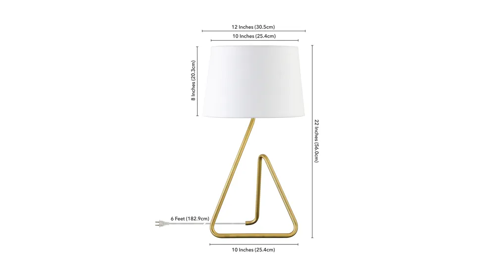 Cora Table Lamp Dimensions