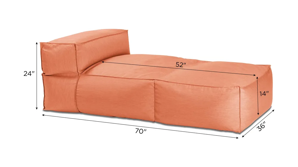 Spazio Outdoor Chaise Dimensions