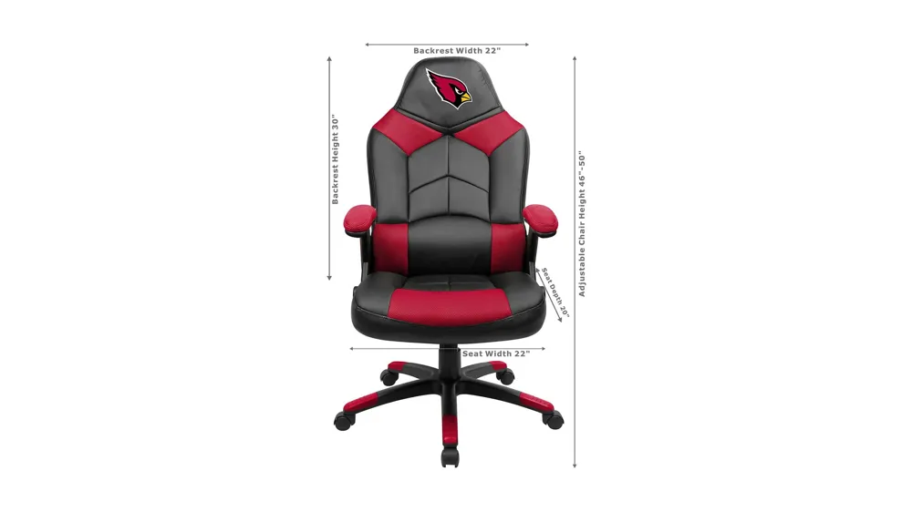 NFL Faux Leather Oversized Gaming Chair Dimensions