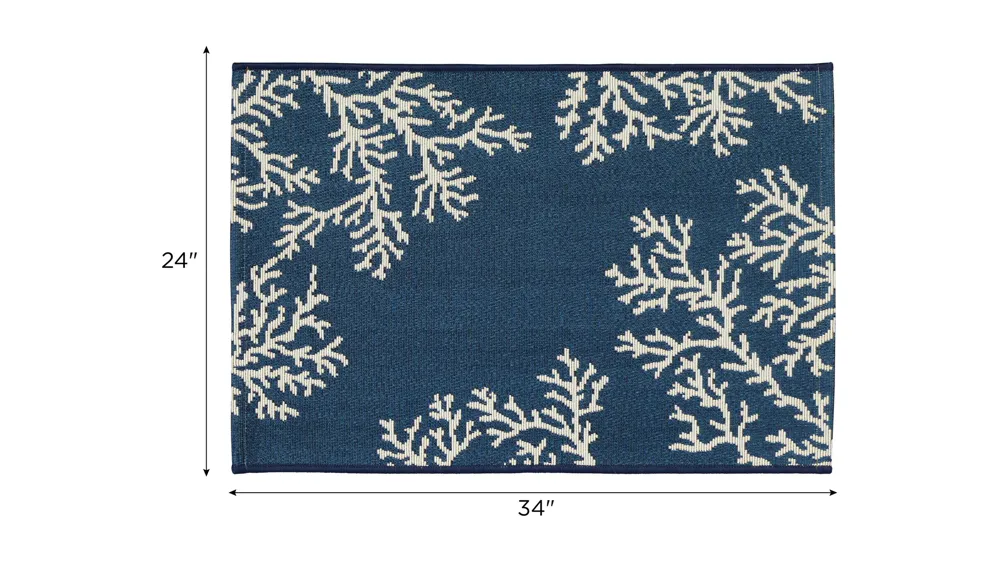 Esencia Coral Edge Indoor/Outdoor Mat Dimensions