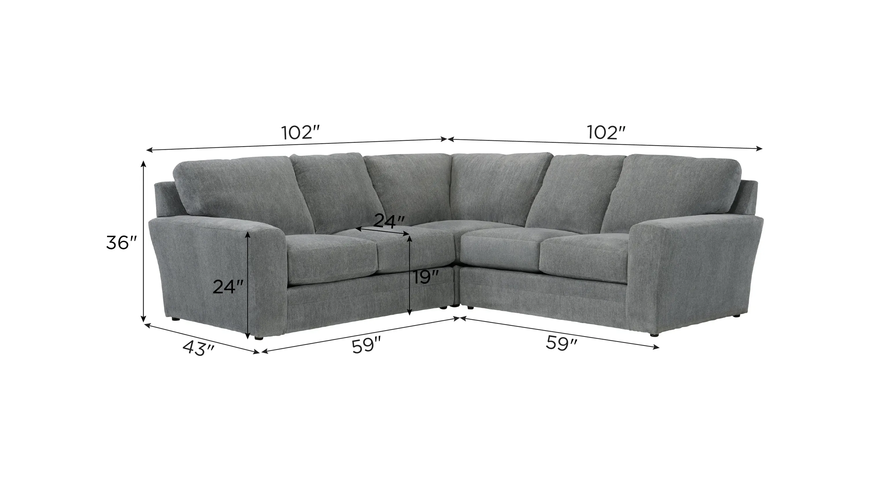 Kristoff 3-pc. Sectional | Raymour & Flanigan