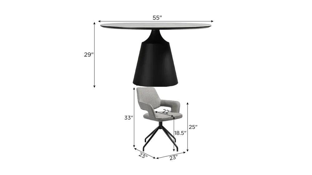 Knox Penny 7-pc. Dining Set Dimensions