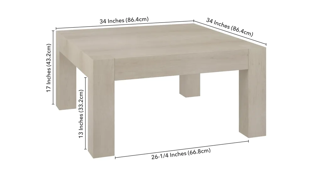 Langston Coffee Table Dimensions