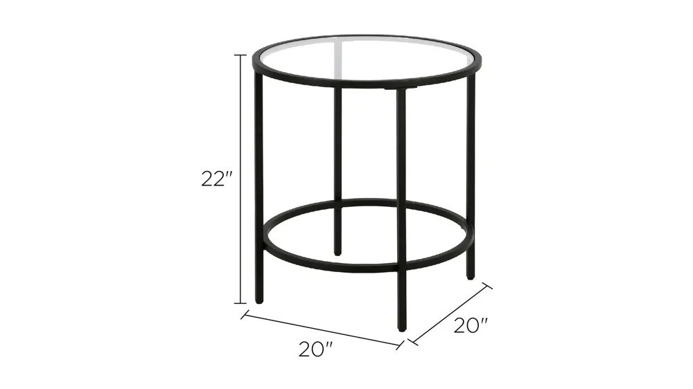 Paulino Round End Table Dimensions