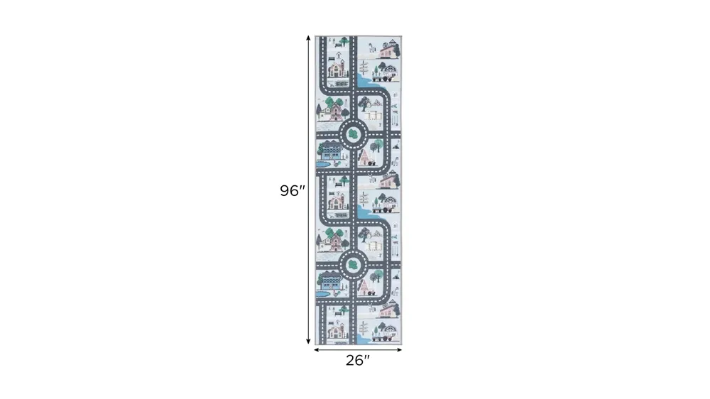 Masonville Kids' Playhouse Rug Dimensions