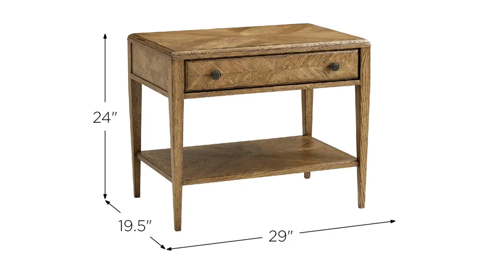Nova Drawer Side Table Dimensions