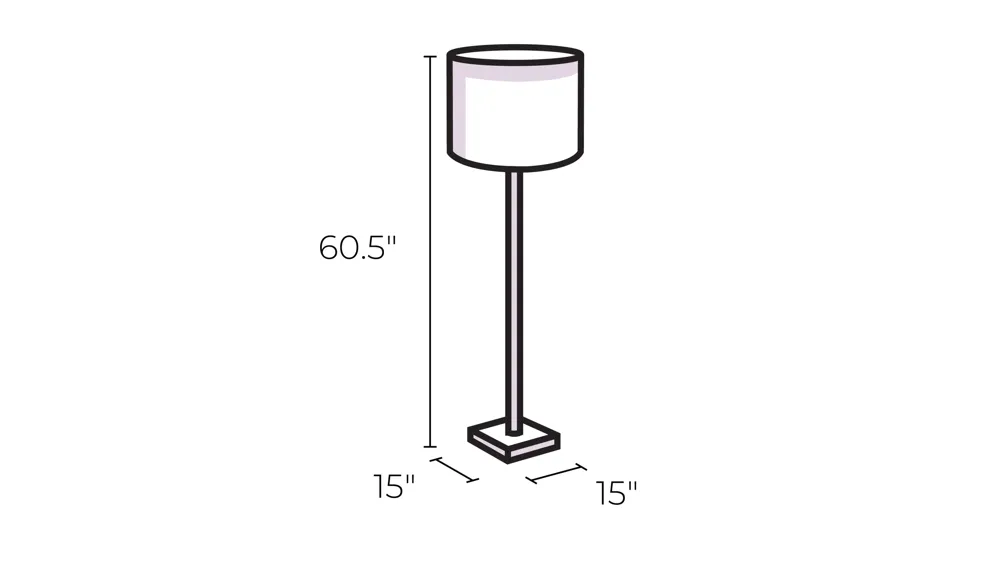 Bradley Floor Lamp Dimensions