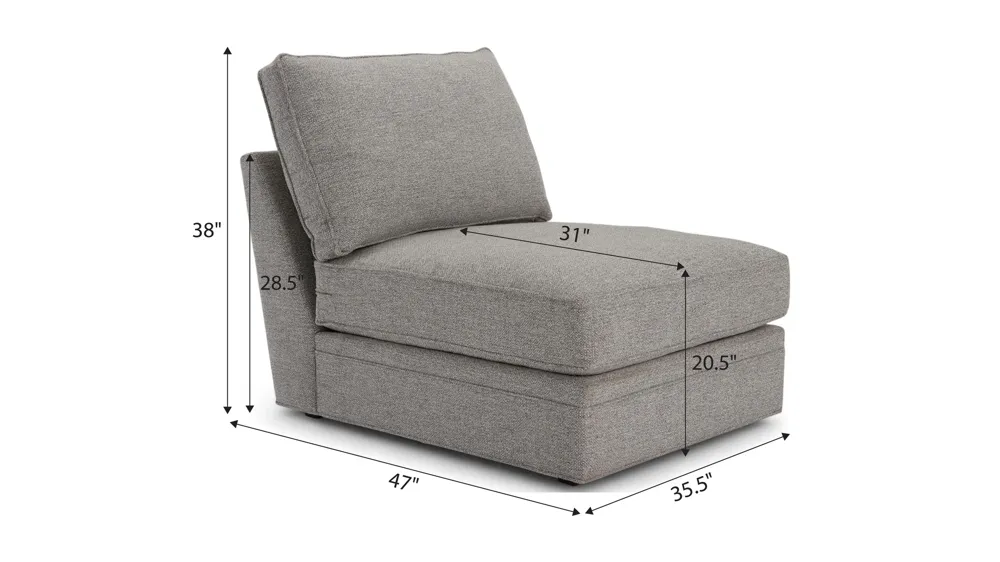 Nelson Armless Chair Dimensions