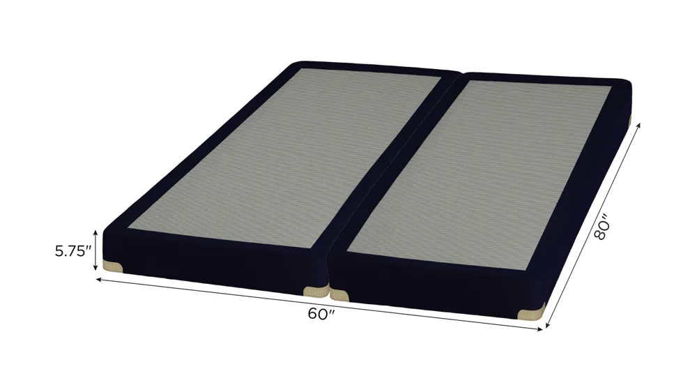 Aireloom Pure Luxury 5" Split King Box Spring Set Dimensions