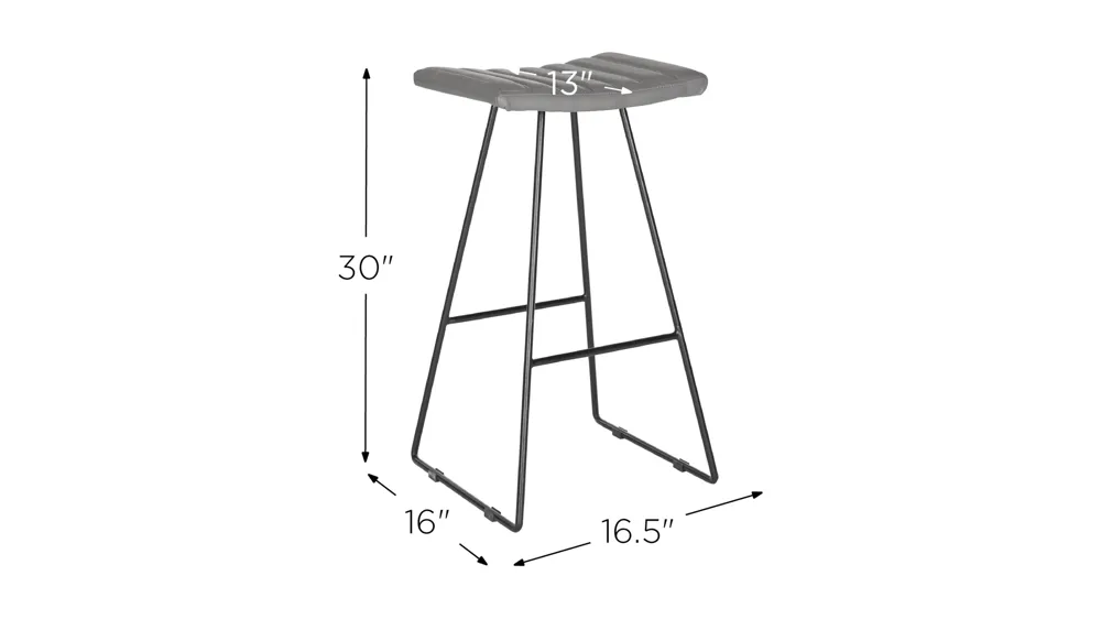 Roy Bar Stool - Set of 2 Dimensions