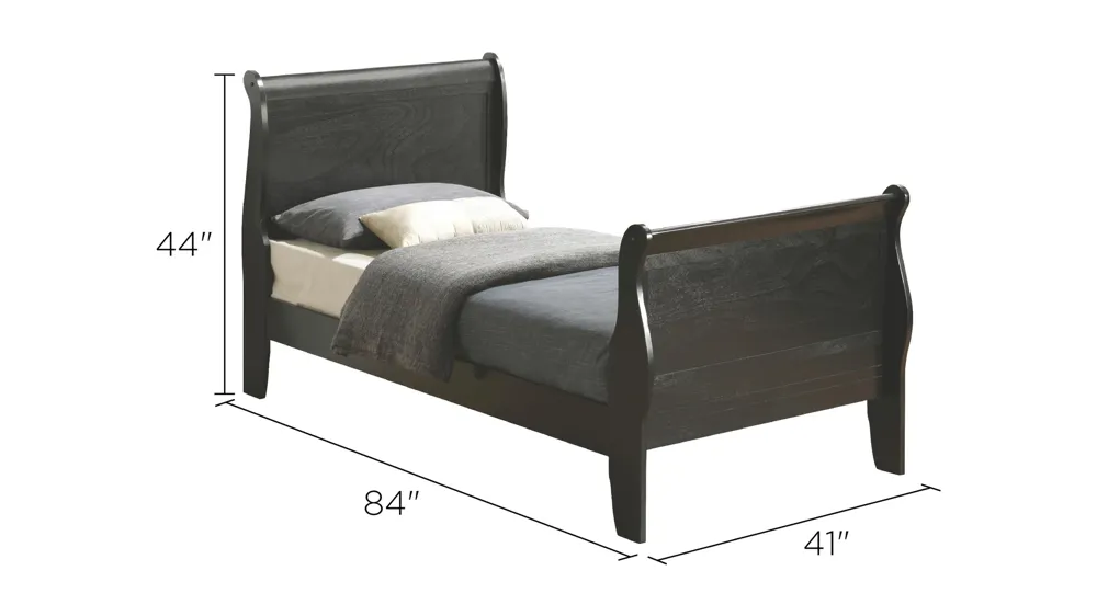 Rossie Sleigh Bed Dimensions