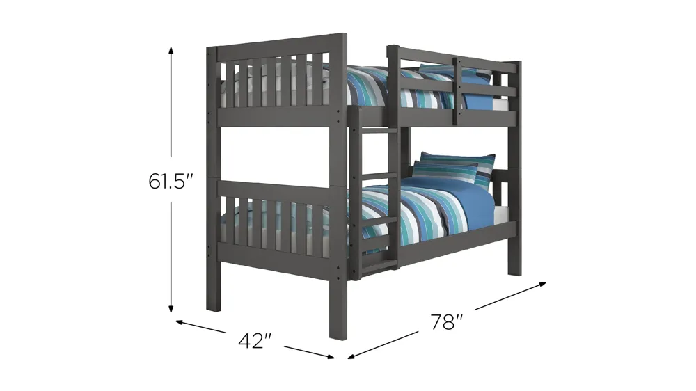 Mission Bunk Bed Dimensions