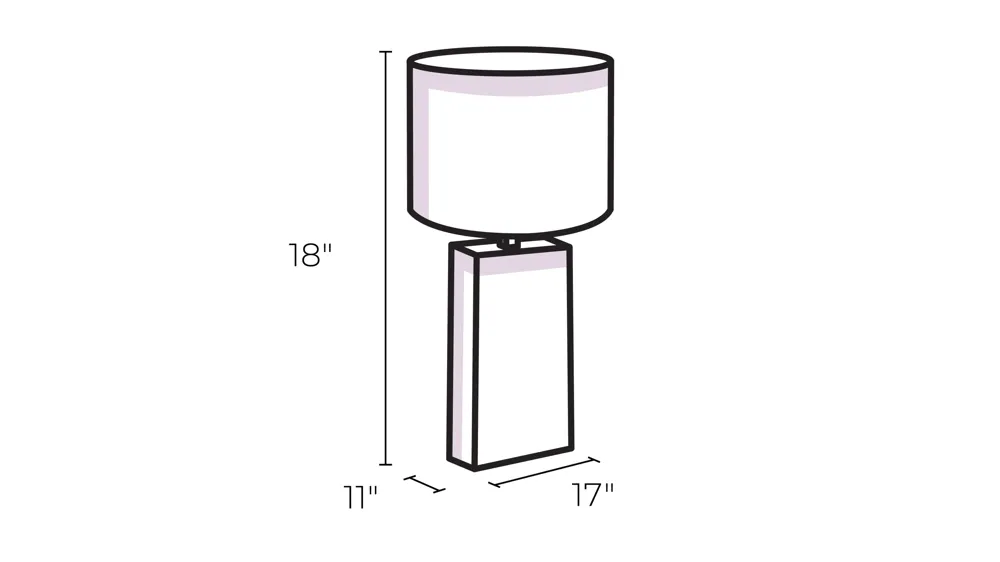 Prospect LED Desk Lamp Dimensions