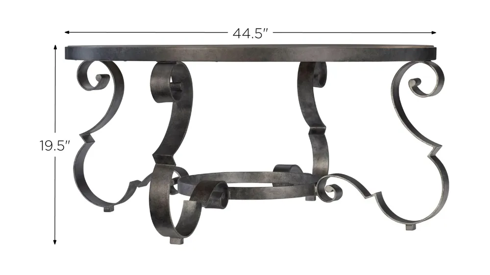 Villa Toscana Round Cocktail Table Dimensions