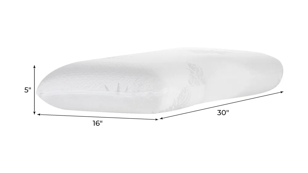Serenity Contour Pillow (Single) Dimensions