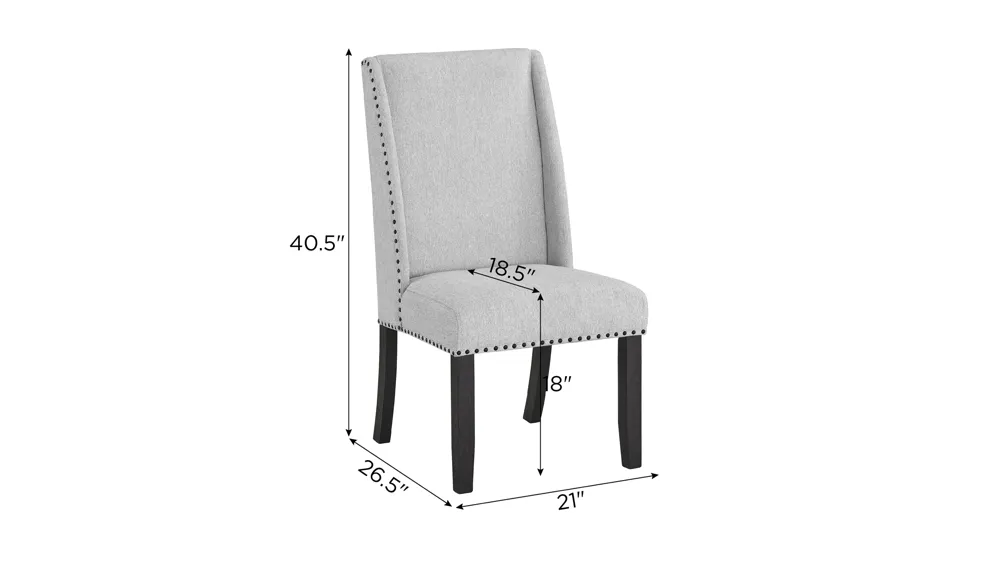 Vance Dining Chair - Set of 2 Dimensions