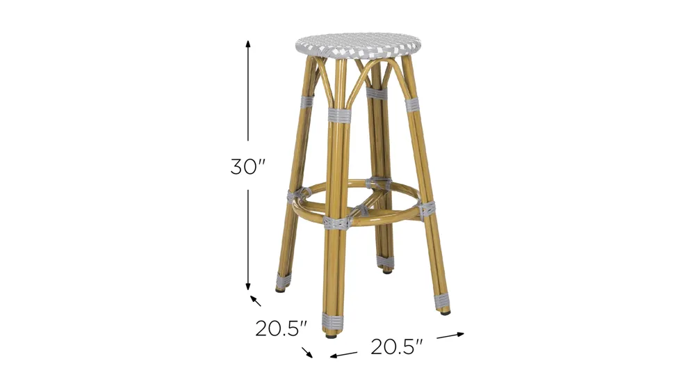 Cadeo Outdoor Bar Stool Dimensions