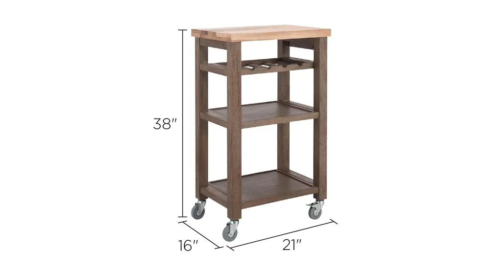 Orson Kitchen Cart Dimensions