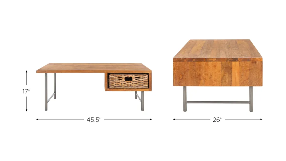 Carlton Rattan Coffee Table Dimensions