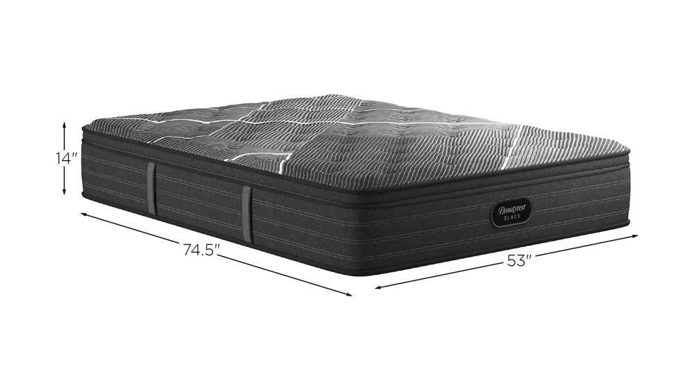 Beautyrest Black B-Class Plush Pillow Top Mattress Dimensions