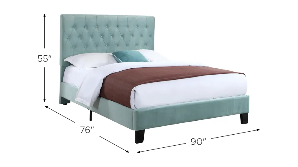 Contreras Upholstered Bed Dimensions