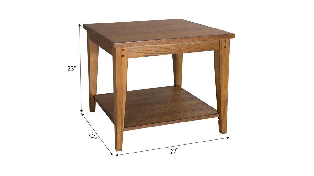 Lake House Square End Table Dimensions