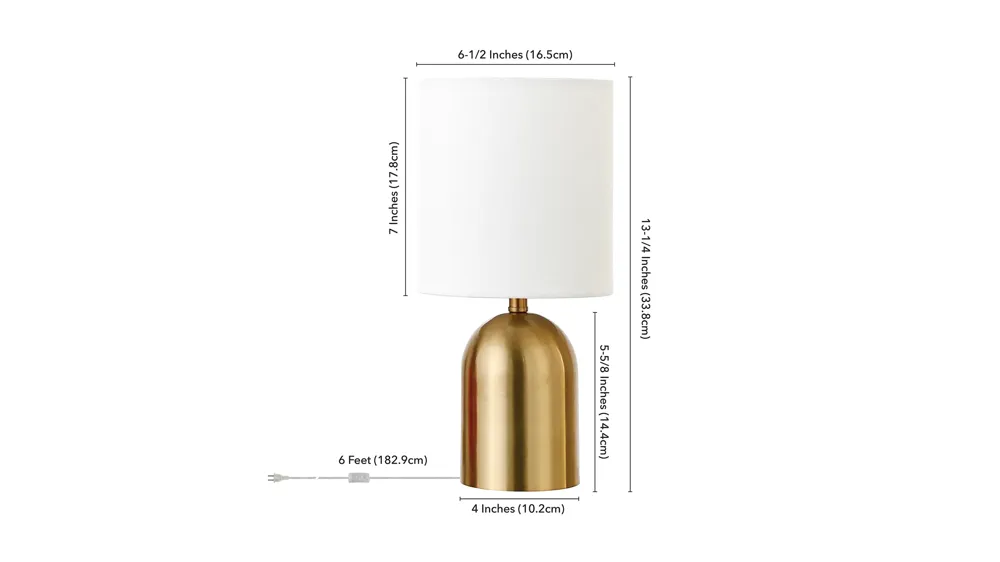 Piper Mini Lamp Dimensions
