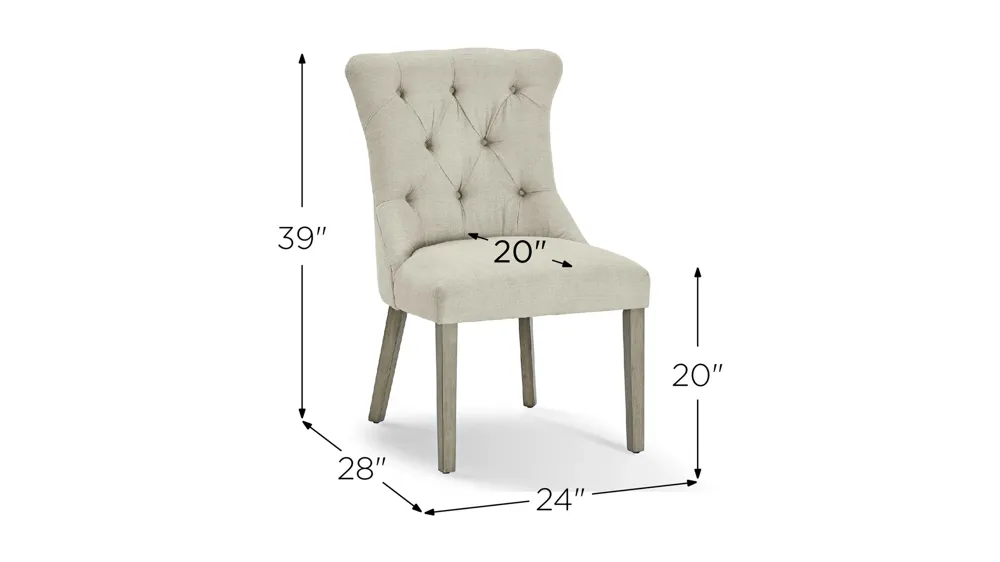 Crossroads Ethan Dining Chair Dimensions