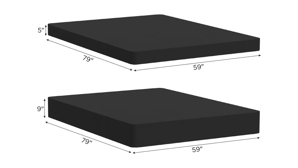 9" or 5" Universal Box Spring Dimensions