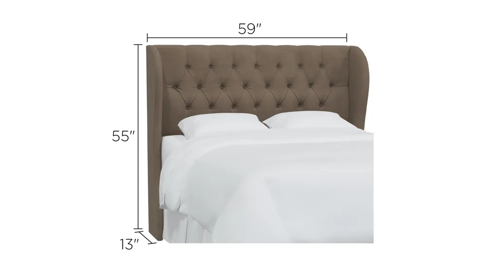 Thayer Wingback Headboard Dimensions
