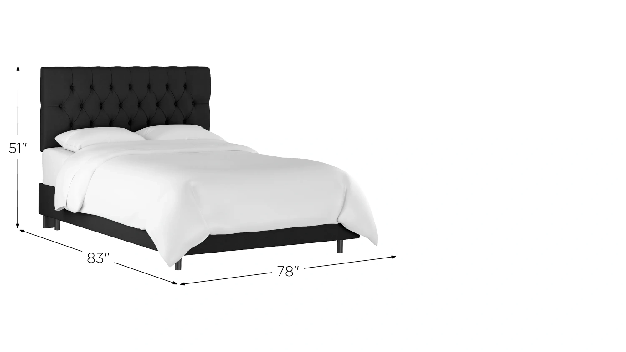 Blanchard Diamond Tufted Square Bed Raymour Flanigan
