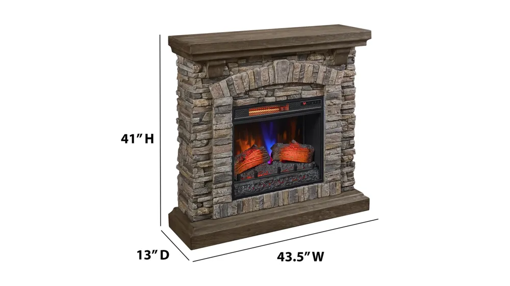 Montana Wall Mantel Electric Fireplace Dimensions
