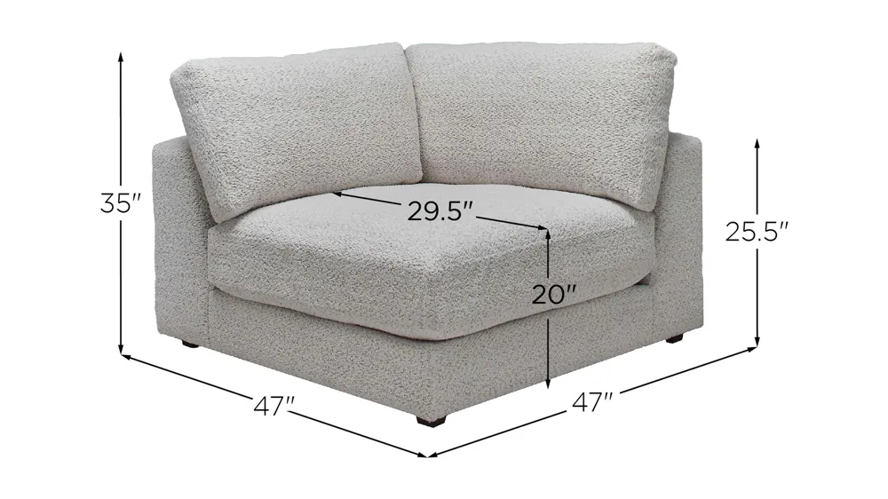 Montecito Corner Unit Dimensions
