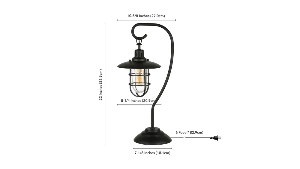Darwin Nautical Lantern Lamp Dimensions