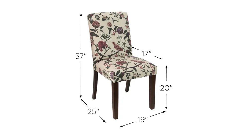 Dana Upholstered Dining Chair Dimensions