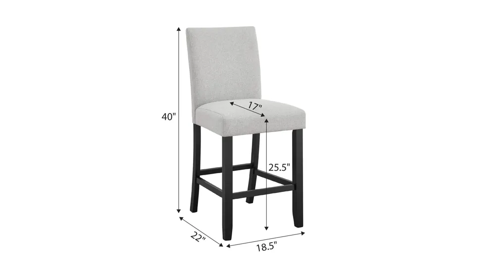 Parkside Counter-Height Stool - Set of 2 Dimensions