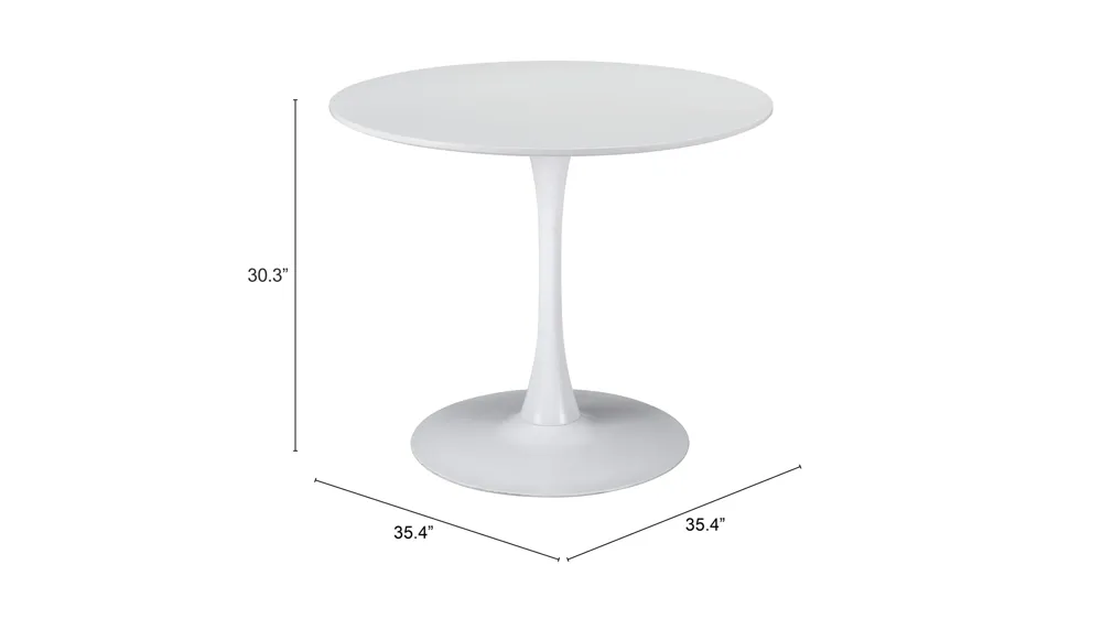 Opus Dining Table Dimensions