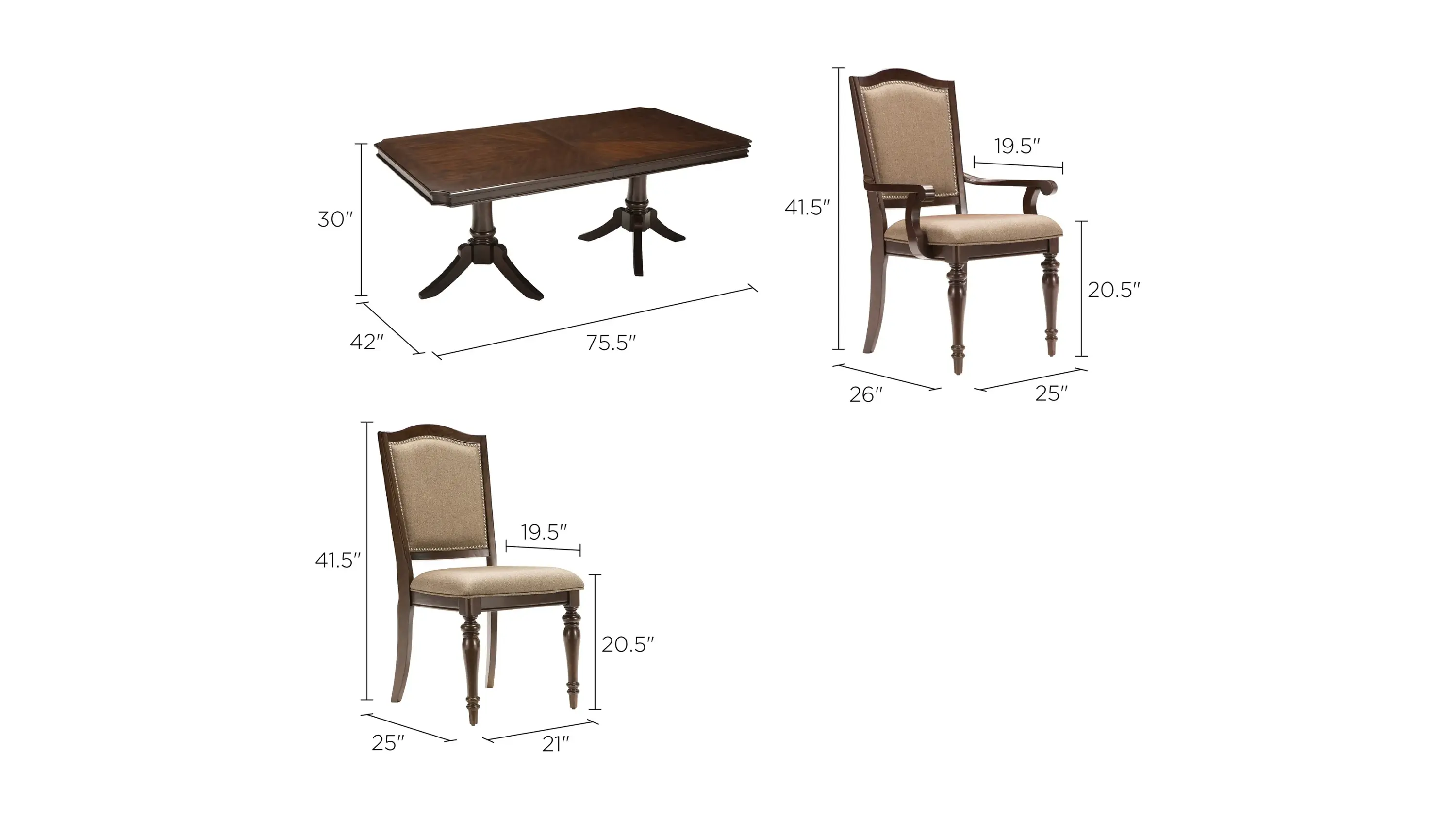 Bay City 7-pc. Dining Set | Raymour & Flanigan