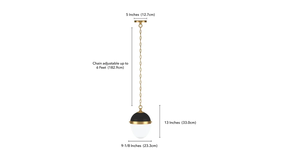 Aurelia Pendant Dimensions
