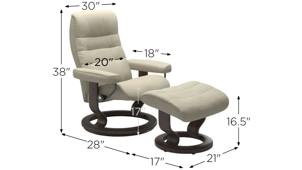 Stressless Opal Legcomfort ストレスレス オパール Stressless® Opal (L) Cross Base Recliner with Ottoman