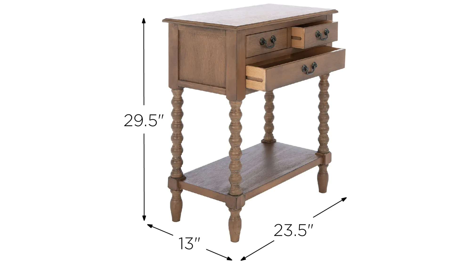 Mycha 3 Drawer Console Table