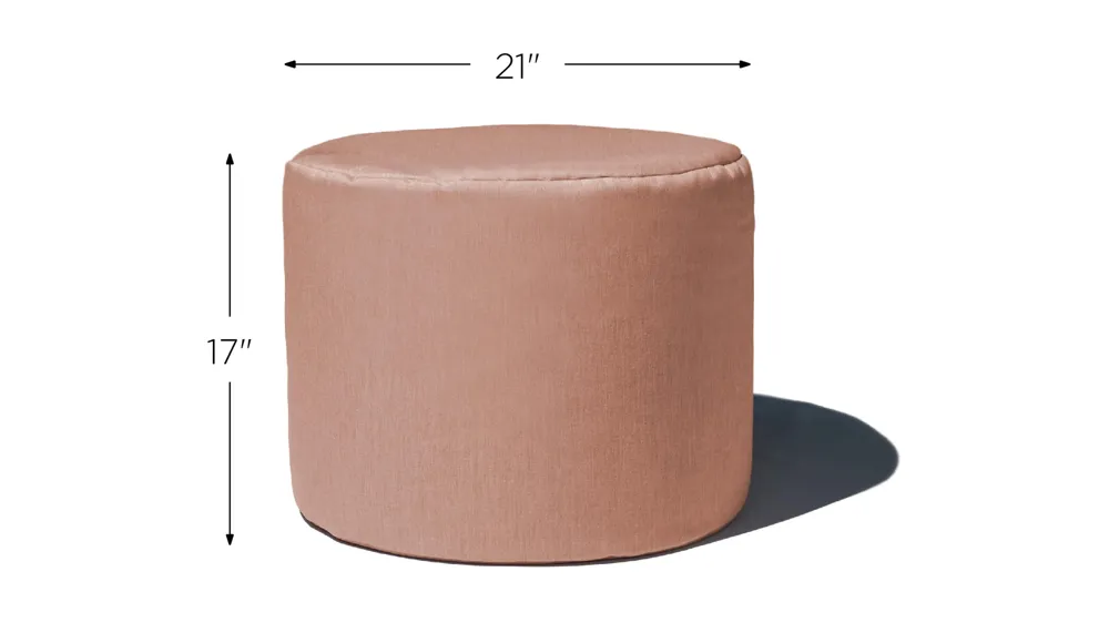 Jana Outdoor Ottoman / Side Table Dimensions